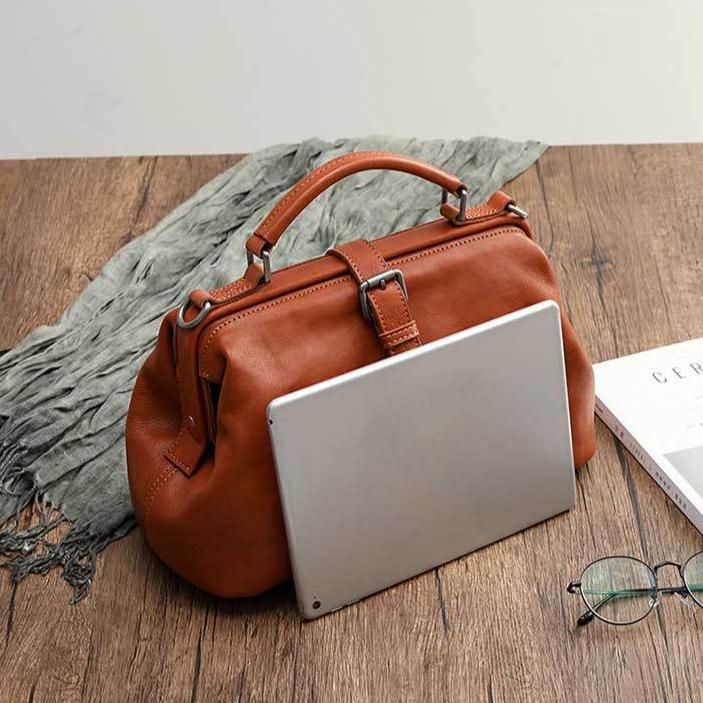 Johnature Retro natürliche weiche Rindsleder Frauen Tasche handgemachte große Kapazität Handtasche lässige Umhängetaschen