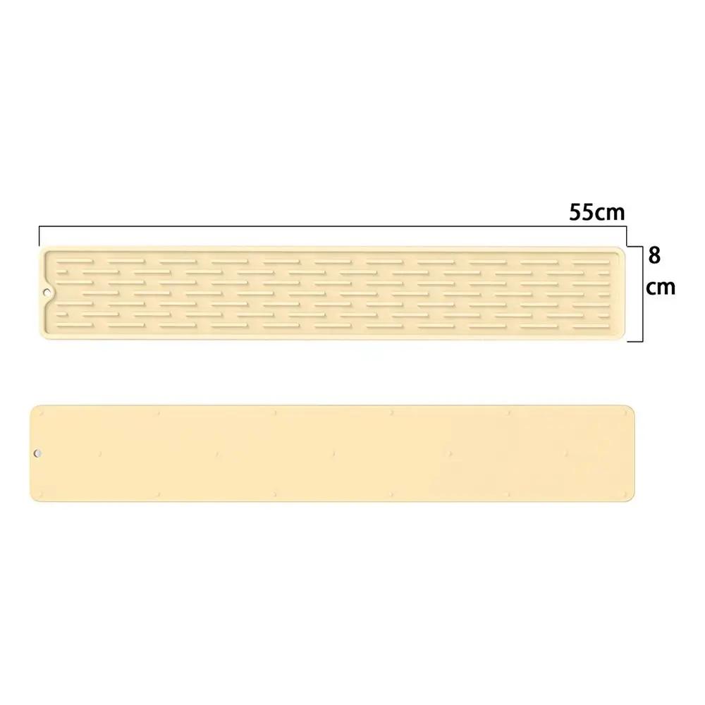 1Pcs Wave Draining Pad Silicone Drying Mat New Non-slip Dish Holder Table Mat Kitchen Placemat Foldable Heat Insulation Pad