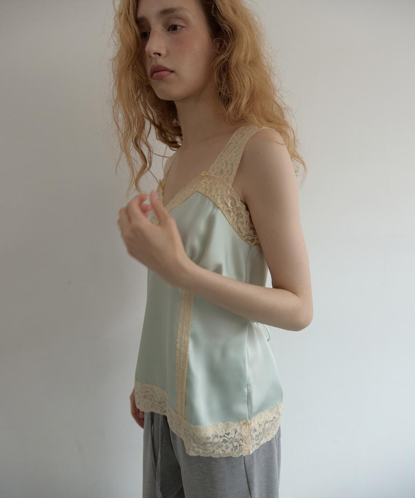 Asula Moon Satin Top (Mint)