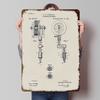Tattoo Machine Patent Tinplate Posters Customizable Wall Art Retro Vintage Metal Signs for Home Room Mancave Decoration Garage
