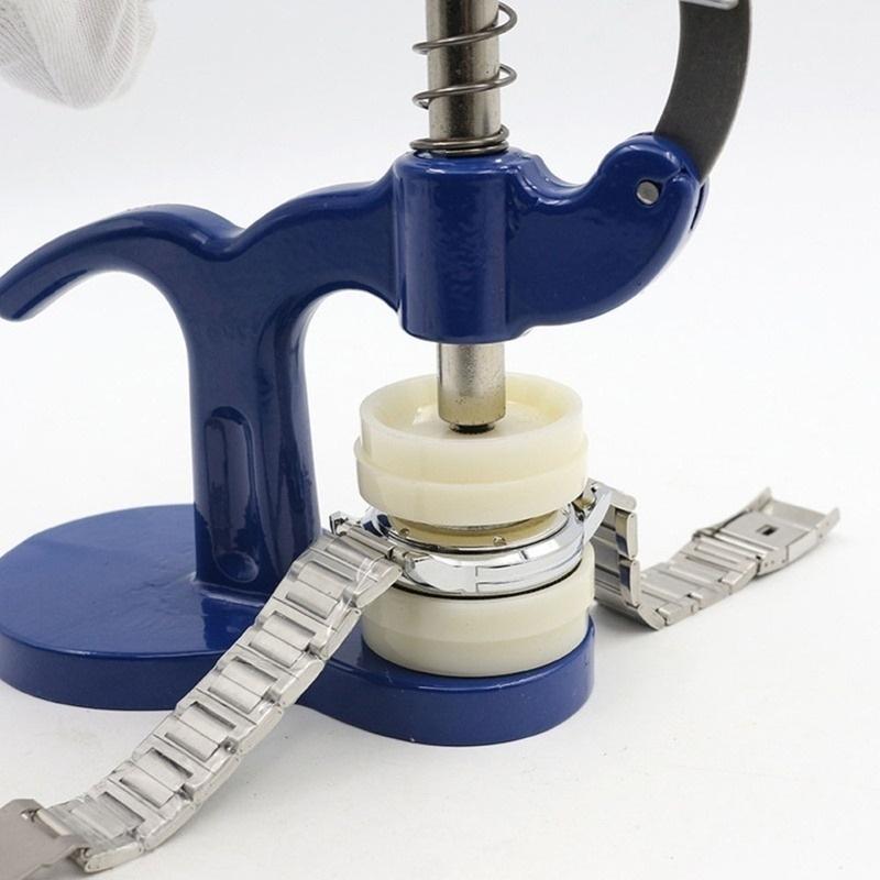 

1 комплект Ремонт годинників Довжина 18 см Засіб для закриття задньої кришки годинника Набір інструментів для годинника Прес-набір Прес для ремонту годинників синій