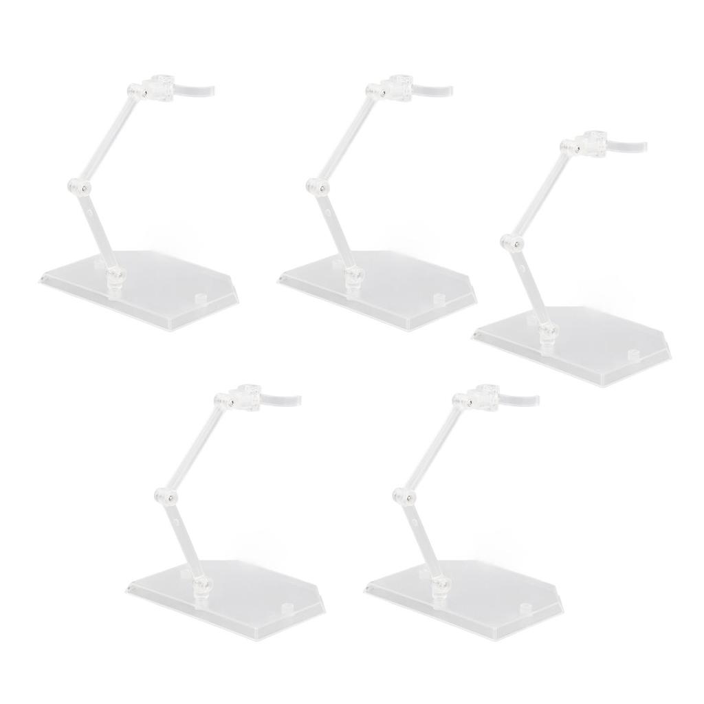  Packs Action Figure Stand Doll Model Support Multi Functional Adjustable Figure Holder Transparent