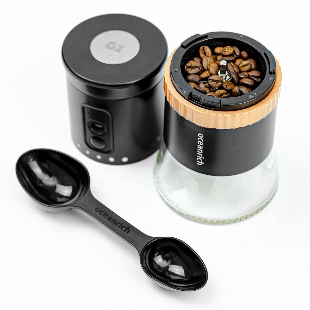 Ocean Rich Cordless Automatic Coffee Grinder G2 Black UQ-ORG2BL