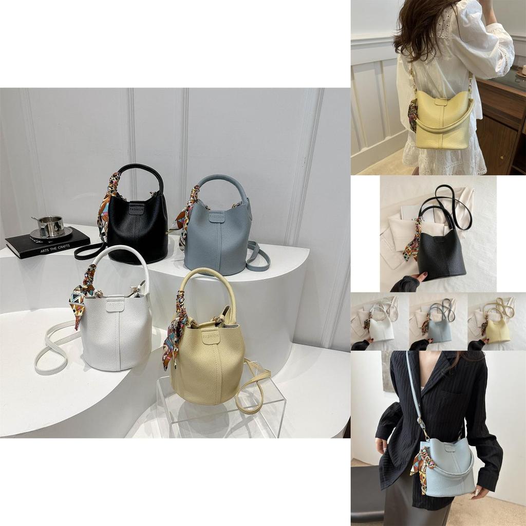 Trendy Summer Fashion Handbag 2024 Stylish French Fresh Single Shoulder Bucket Bag