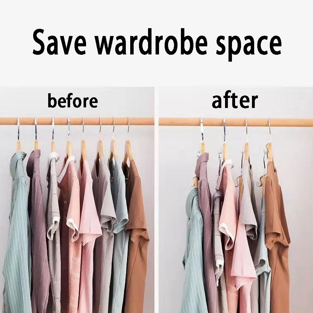 10Pcs/20Pcs Clothes Hanger Mini For Wardrobe Connector Hangers Wardrobe Space Hook Up Cascading Wardrobe Organizer Clothes