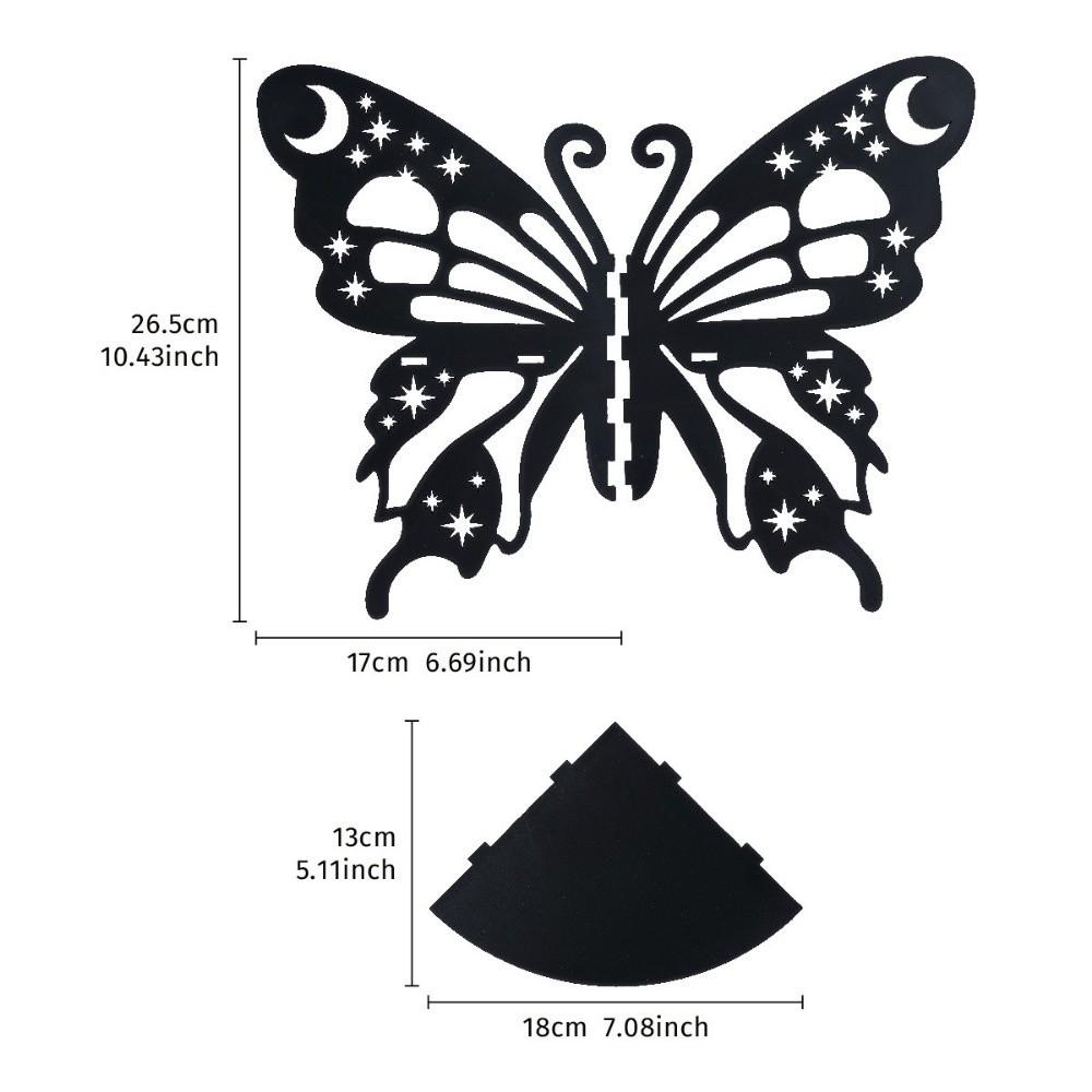 Floating Wall Mounted Shelf Hollow Out Wall Hanging Decor Butterfly Wall Corner Shelf Room Decor