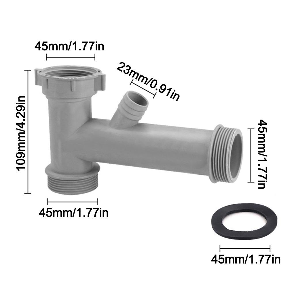 Anti Leak Kitchen Sink Drain Connector Threaded Nut Corrosion Resistant Basin Pipe Fitting Sealing Gasket Waste Pipe Adapter