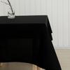 Solid Black Conference Banquet Hotel Dining Table Exhibition Advertising Tablecloth Officetable Cloth Art Rectangular Tablecloth
