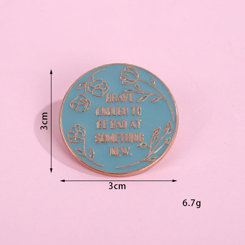 Geometric Letter Series Alloy Brooch Premium Light Luxury Niche Metal Badge Pin Jewelry