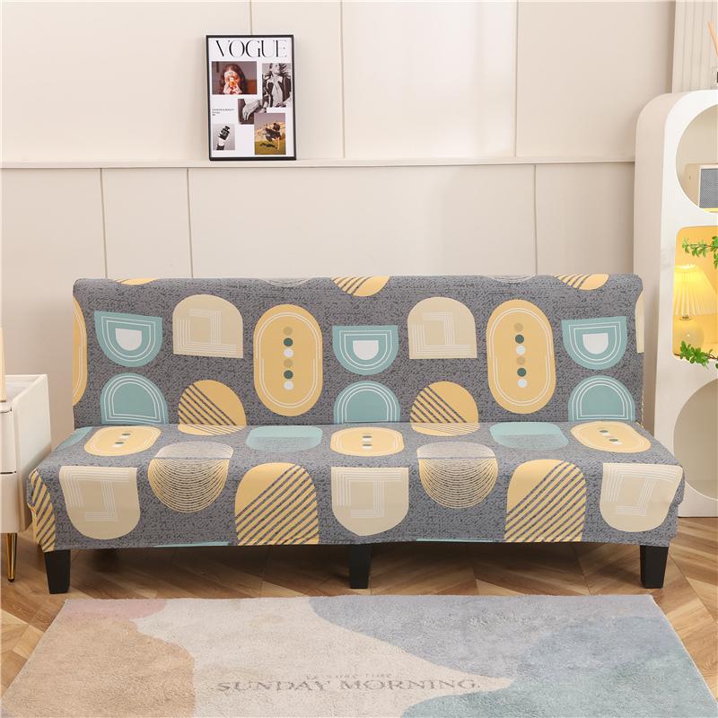 folding sofa bed cover for living room armless sofa covers elastic spandex material soft slipcovers