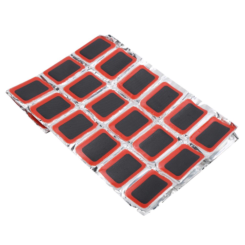 48pcs Bicycle Tire Rubber Patch Kit with Glue Bike Tire Inner Tube Puncture Repairing Patch