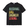 Funny Vintage Shirt Husband Dad Engineer Legend Retro T-Shirt Oversized Men Tees Comfortable 80014