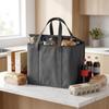 Thermal Insulated Food Delivery Bag Tear Resistant Aluminum Foil Lining Reusable Zipper for Commercial Food Delivery Service