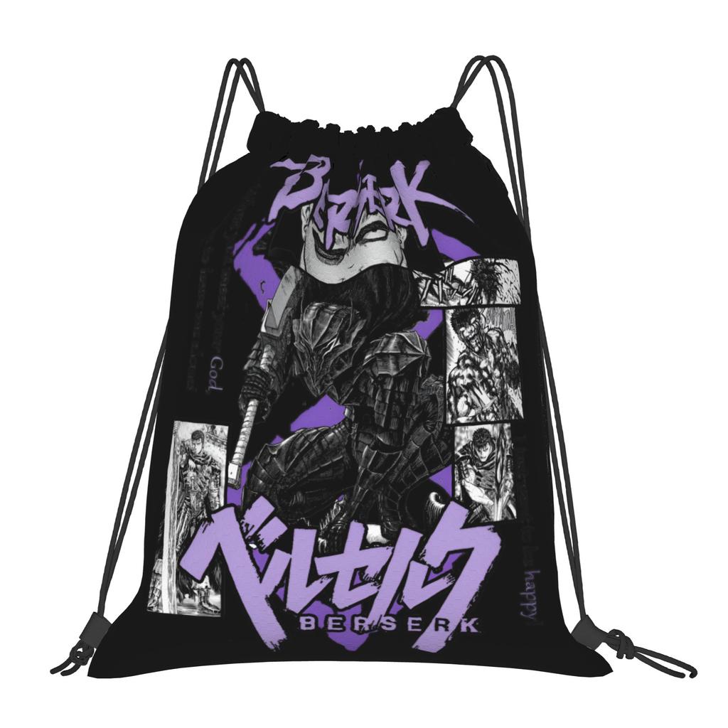 Custom B-Berserkes Drawstring Backpack Women Men Gym Sport Sackpack Foldable Supernatural Shopping Bag Sack