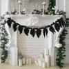 1 Set Garland Banner Bowknot Design Decorative Garland Banner Indoor Outdoor Party Home Holiday Festival Decoration