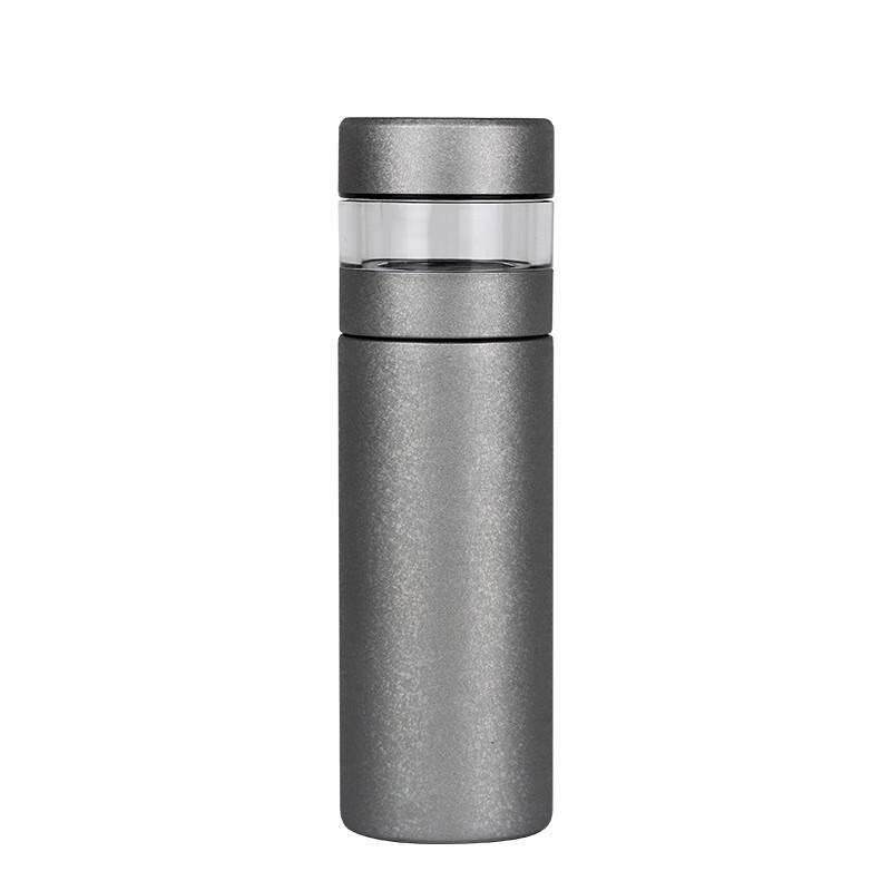 MRSIKEY Double-Layer Titanium & Stainless Steel Tea Infuser Insulated Cup