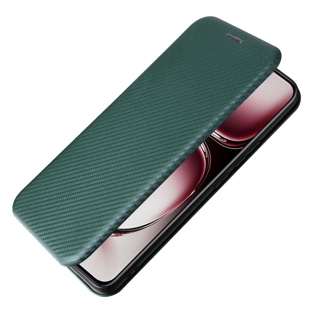 Carbon Fibre Flip Cover Leather Wallet Book Case For OPPO Reno 12 Pro 11 10 9 8 7 6 5 Magnetic Close Coque