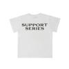 Tomseubeolseudei Support Series Speed Logo Half T-Shirt White