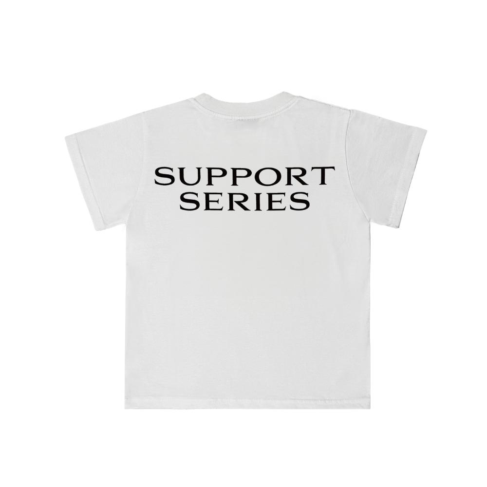 Tomseubeolseudei Support Series Speed Logo Half T-Shirt White