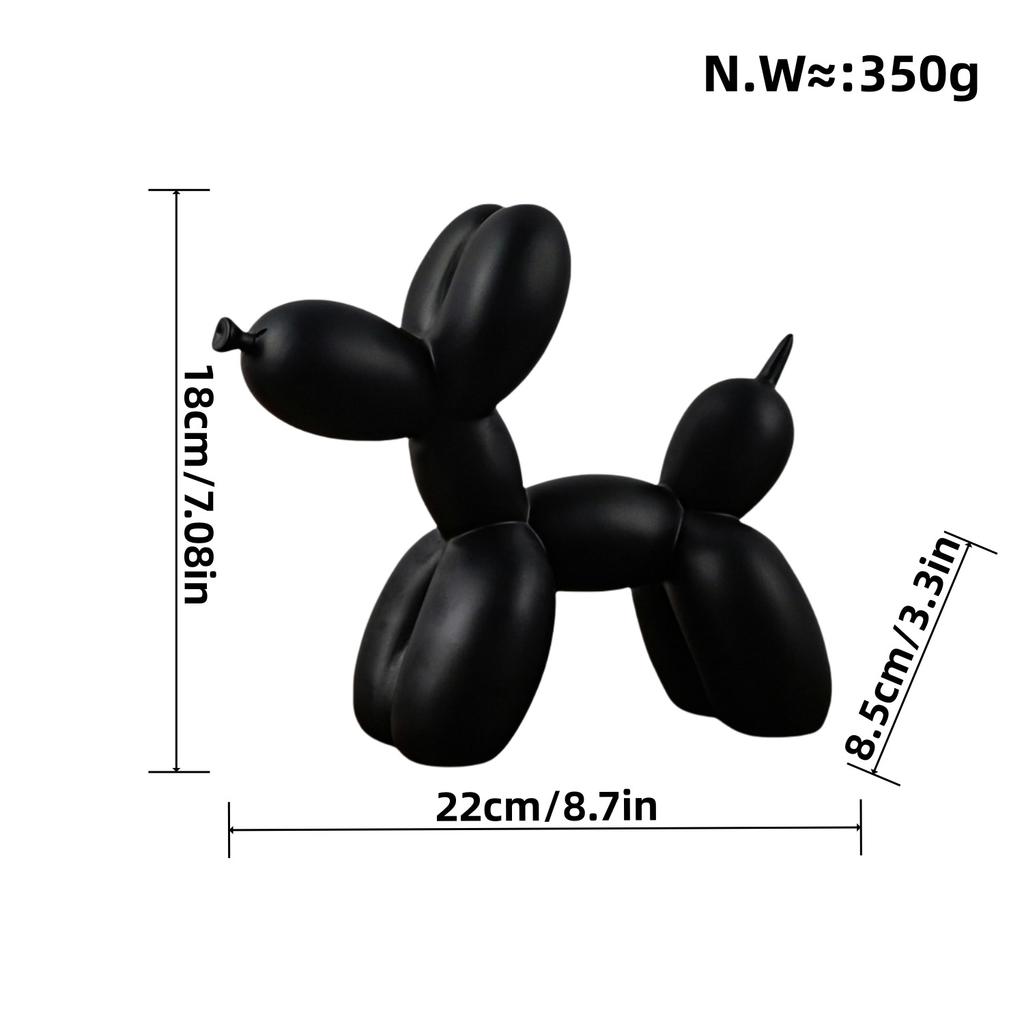 Lovely Color Resin Balloon Dog Resin Decoration Table Nordic Style CHILDREN'S Room Study Cartoon Resin Crafts Decoration