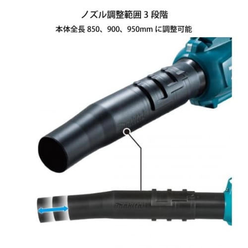Makita Rechargeable Blower 40Vmax 2.5Ah with 2 Batteries and Charger MUB001GRDX