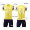 Custom Soccer Jersey Set for Men and Youth Personalized Team Uniform with and Number Breathable Sportswear