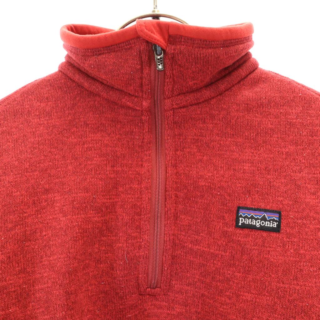 Patagonia Long Sleeve Half Zip Better Sweater S Red Outdoor 25616FA12 Women Used