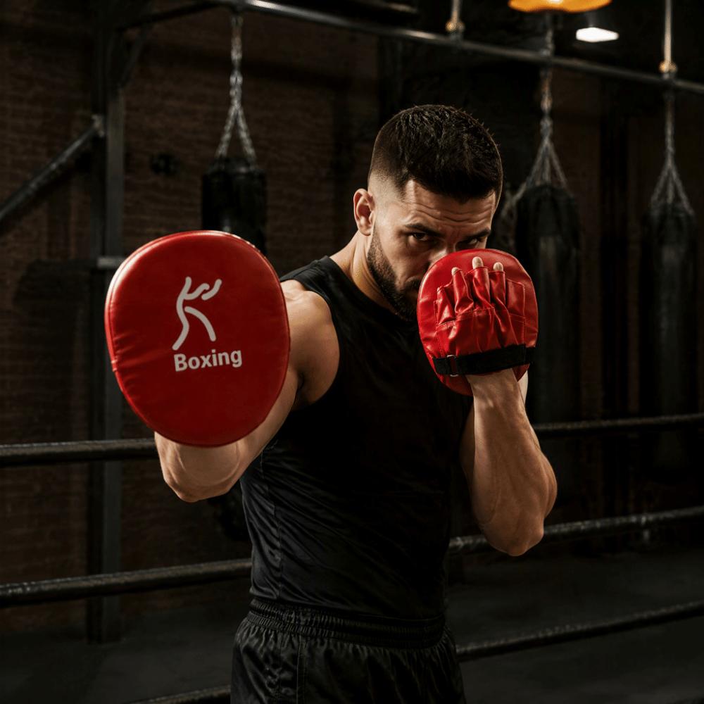 Curved Shape Boxing Punching Mitts Tight Stitching Curved Punching Mitts Boxing Training
