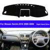 Car Inner Dashboard Cover DashMat For Nissan Sentra B15 2000 2001 2002 2003-2006