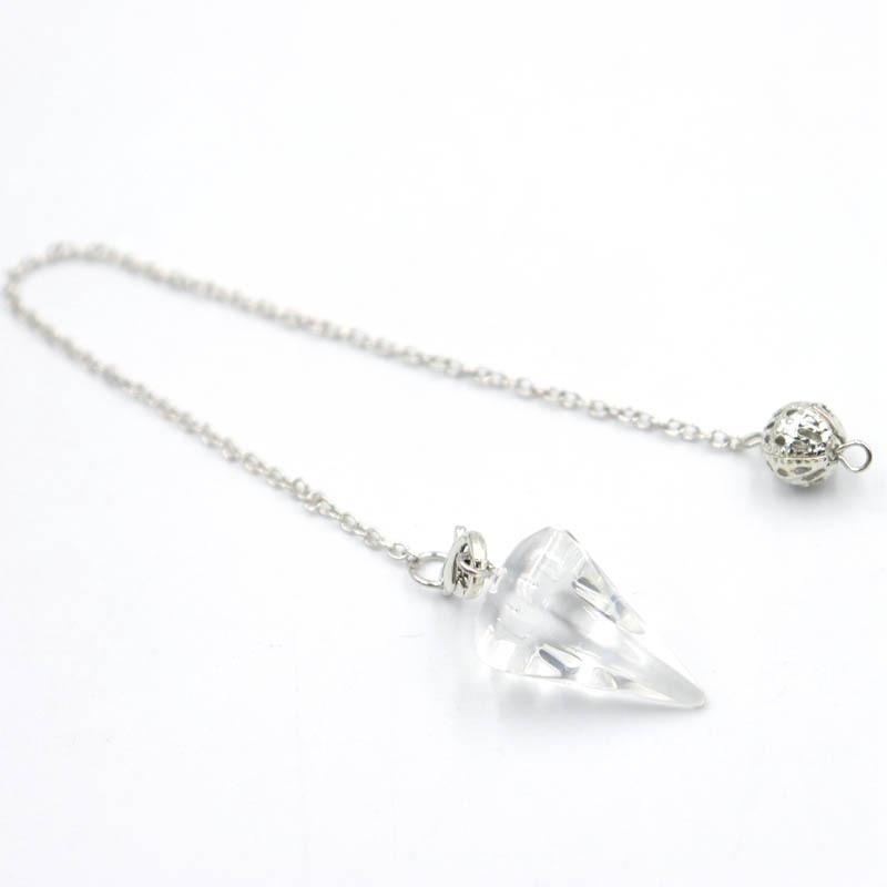 

Natural Hexagonal Crystal Pyramid Pendant