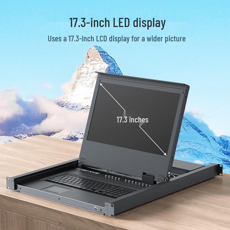 MT-viki 8-Port HDMI KVM Switch with 17-inch LED Display