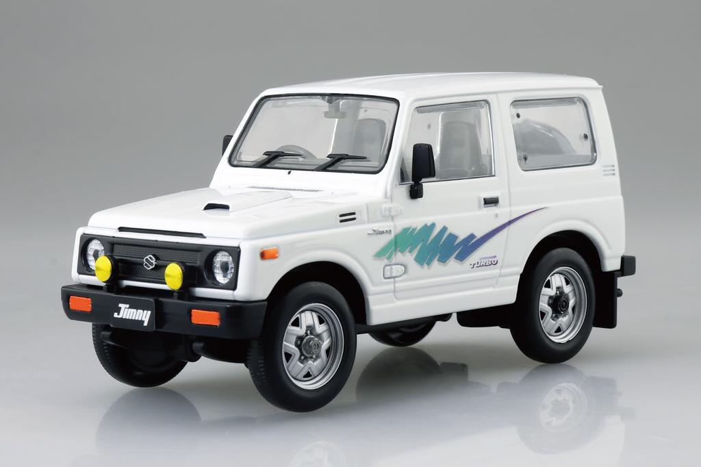Aoshima Bunka Kyozai Scale Rakupla Snap Kit Suzuki JA11 Jimny Superior White Plastic Model Kit (AOSHIMA) 1/32 No. 18-SW Pre-Colored (Car)