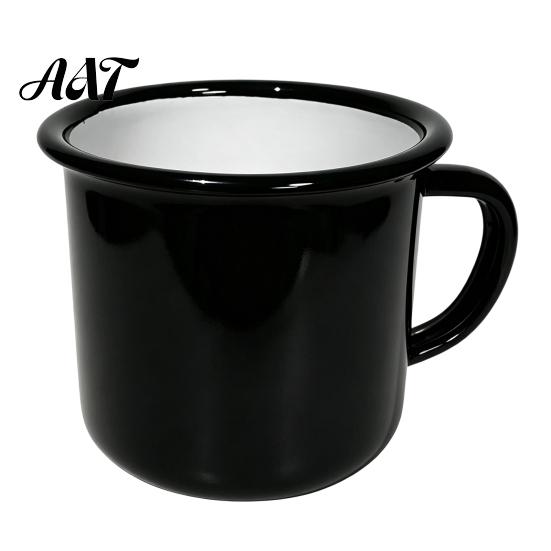Nostalgic Style Drinkware Retro Enamel Coffee Mug, 360ml Vintage Colorful Tea Cup, Camping Enamelware for Office And Home Use Gift Lovers