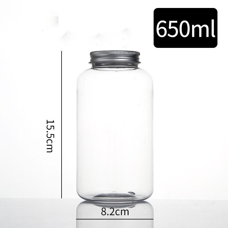 650ml Disposable U-Shaped Chubby Milk Tea Bottles