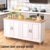 Bieying Multi-functional Kitchen Island Workbench with 4-Door Storage