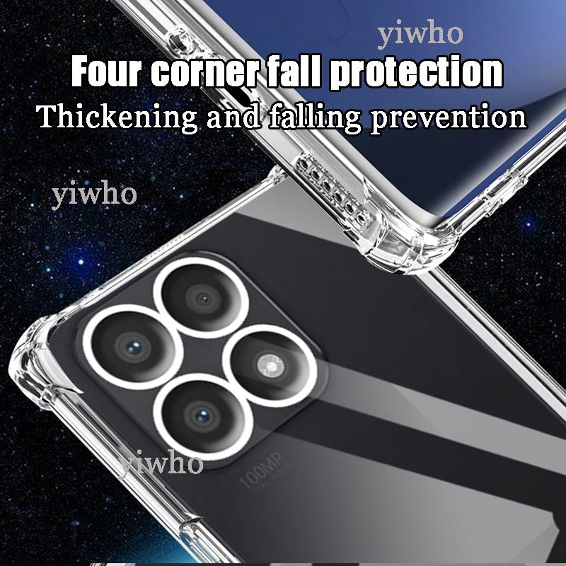 Shockproof Clear Case for Honor X8a CRT-LX1 Soft Silicone Transparent Back Covers for Honor X 8 A X8 8a Phone Protective Camera