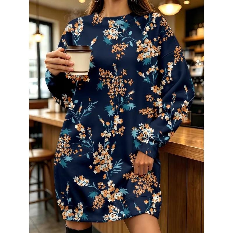 Women's casual fashion long sleeve short skirt