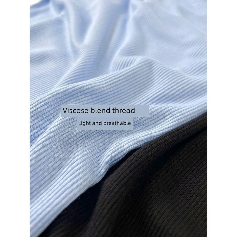European and American Single Monki Xxs-l Size Lightweight Shoulder Slim Fit Slimming Wooden Ear Round Neck Short Sleeve T-shirt Women's Summer Wear
