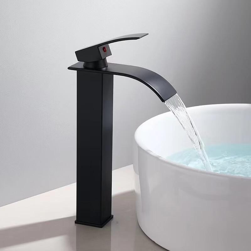 TLXT Waterfall Bathroom Basin Faucet