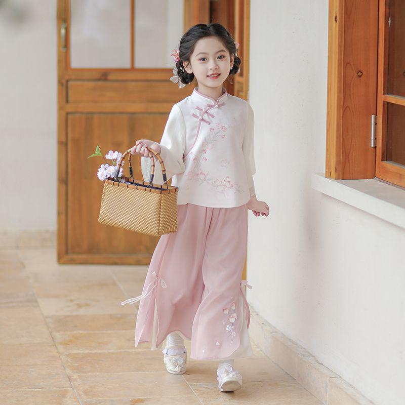 Girls' Super Fairy Hanfu - Spring/Autumn Long Sleeve Chinese Style Outfit