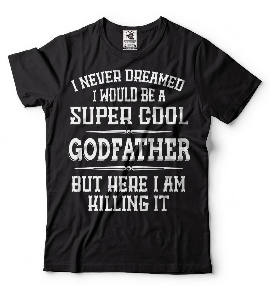 Godfather T-shirt Gift for Godfather Baptism Tee Shirt Christmas Gift Tee S