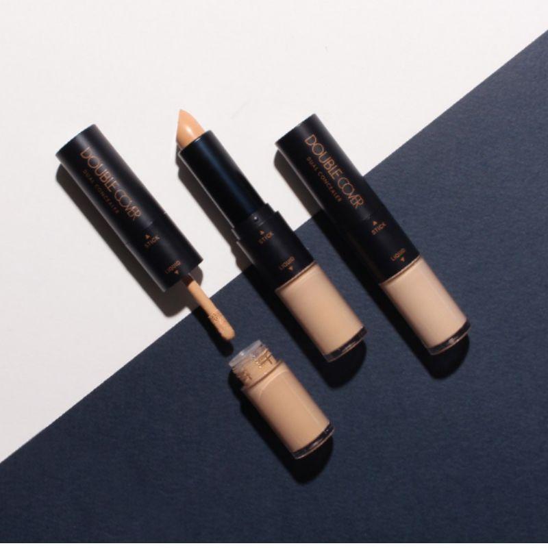 TONYMOLY Double Cover Dual Concealer 8g – High Coverage Stick & Liquid Concealer for Flawless Skin