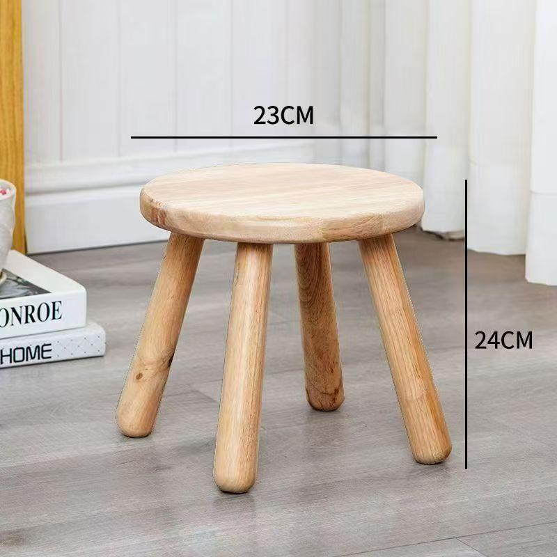 Sgabello Portatile 25cm Sedia da Piedi Noce Nero Panca Comoda Sgabello per Cambiare Scarpe Sedia in Legno Stabile Decorazione per la Casa
