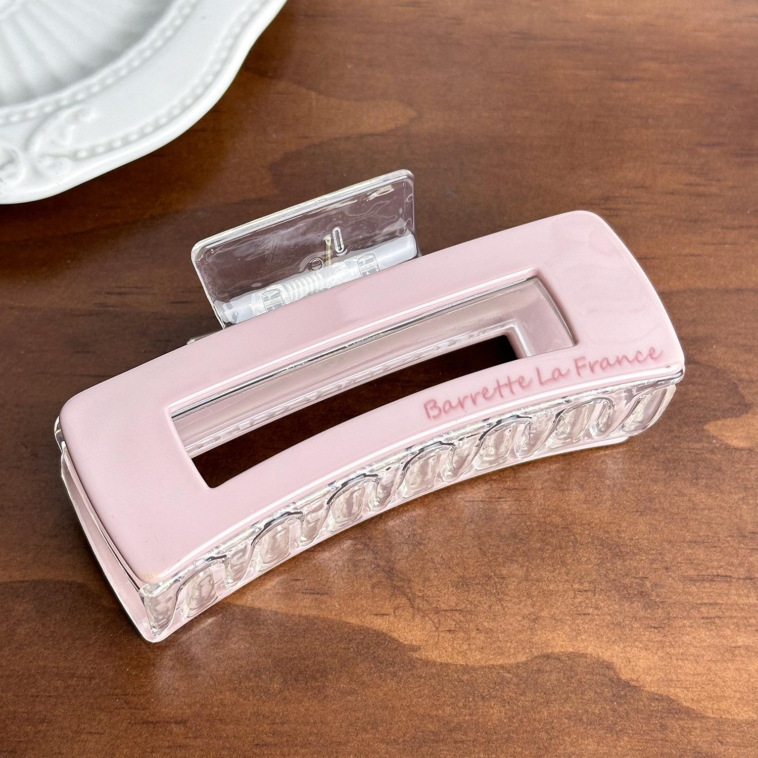 

Очаровательный стиль Корейский зажим для волос в цвете молочного чая с уникальной квадратной формой для легких причесок и модного повседневного образа фиолетовый