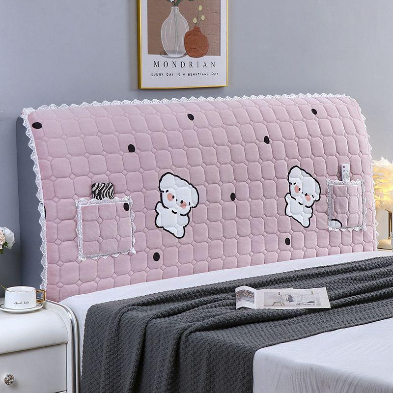 Princess Style Soft Padded Wooden Headboard Cover - Universal Fit High-Grade Protector