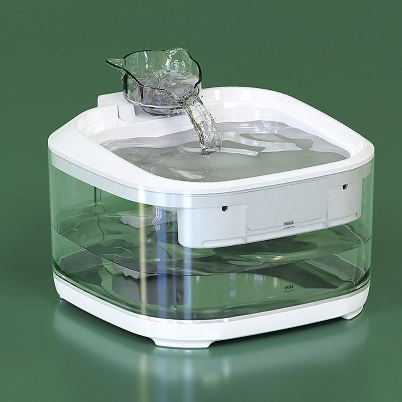Automatic Pet Water Dispenser 5L Capacity USB Powered Cats Dog Fountain With Quiet Pump and Circulating Hydrations Systems
