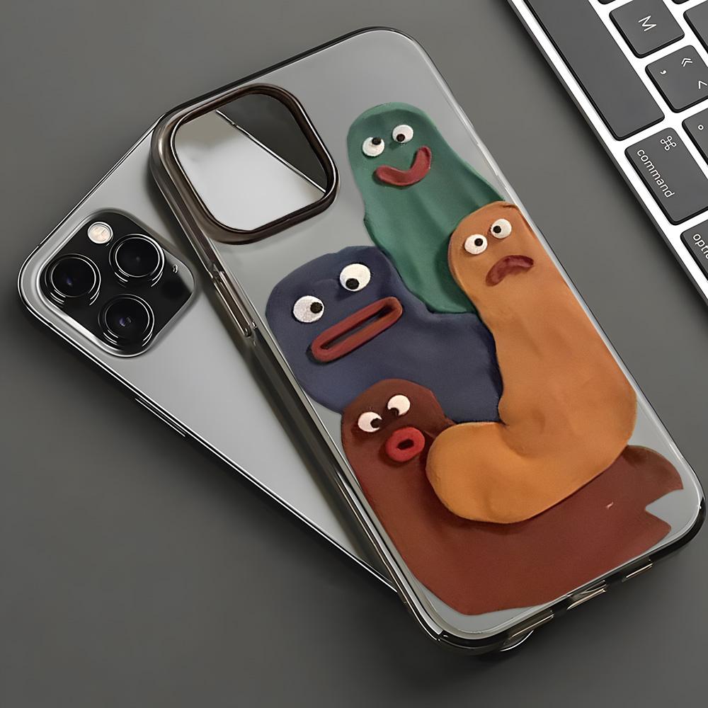 Silicone Phone Case for iPhone 11 Funda iPhone 15 Pro Max 16 13 14 Plus 12 Mini 16promax 15promax Transparent Matte Coque Cover