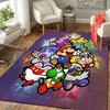 1Pc Super Mario Galaxy Rug, Office Carpet Indoor Outdoor Doormat, Non-Slip Soft, Living Room, Christmas Halloween Gift M929131