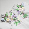 1Pcs Jacket Jeans Craft Accessories Flower Embroidery Patch Iron On Elegant Patches For Clothes Bags DIY Embroidered Stickers