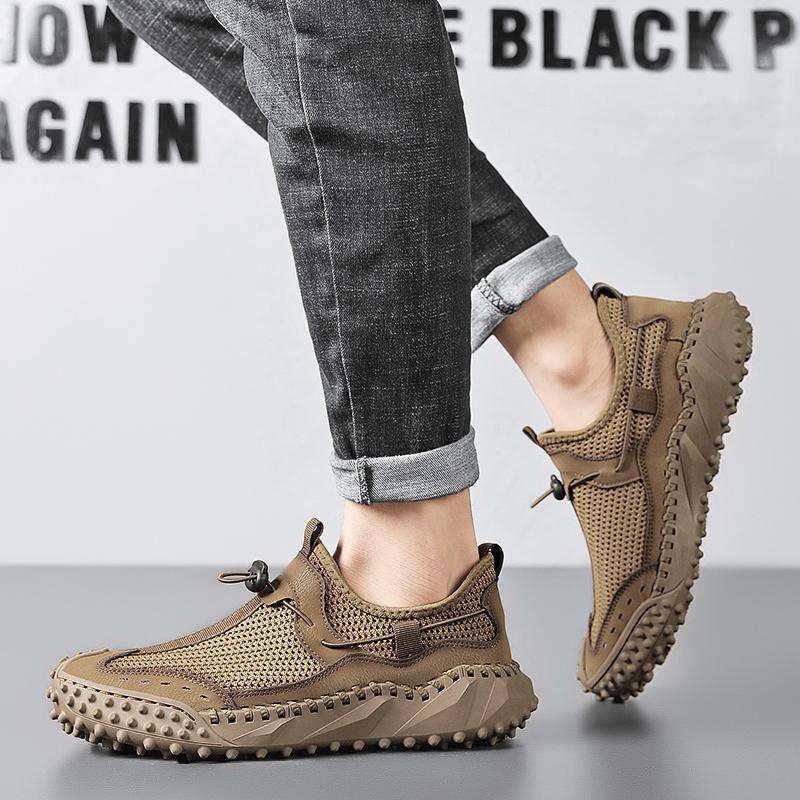 Summer Men Breather Mesh Casual Shoes Men Loafers Outdoor Walking Shoes Moccasins Man Shoes
